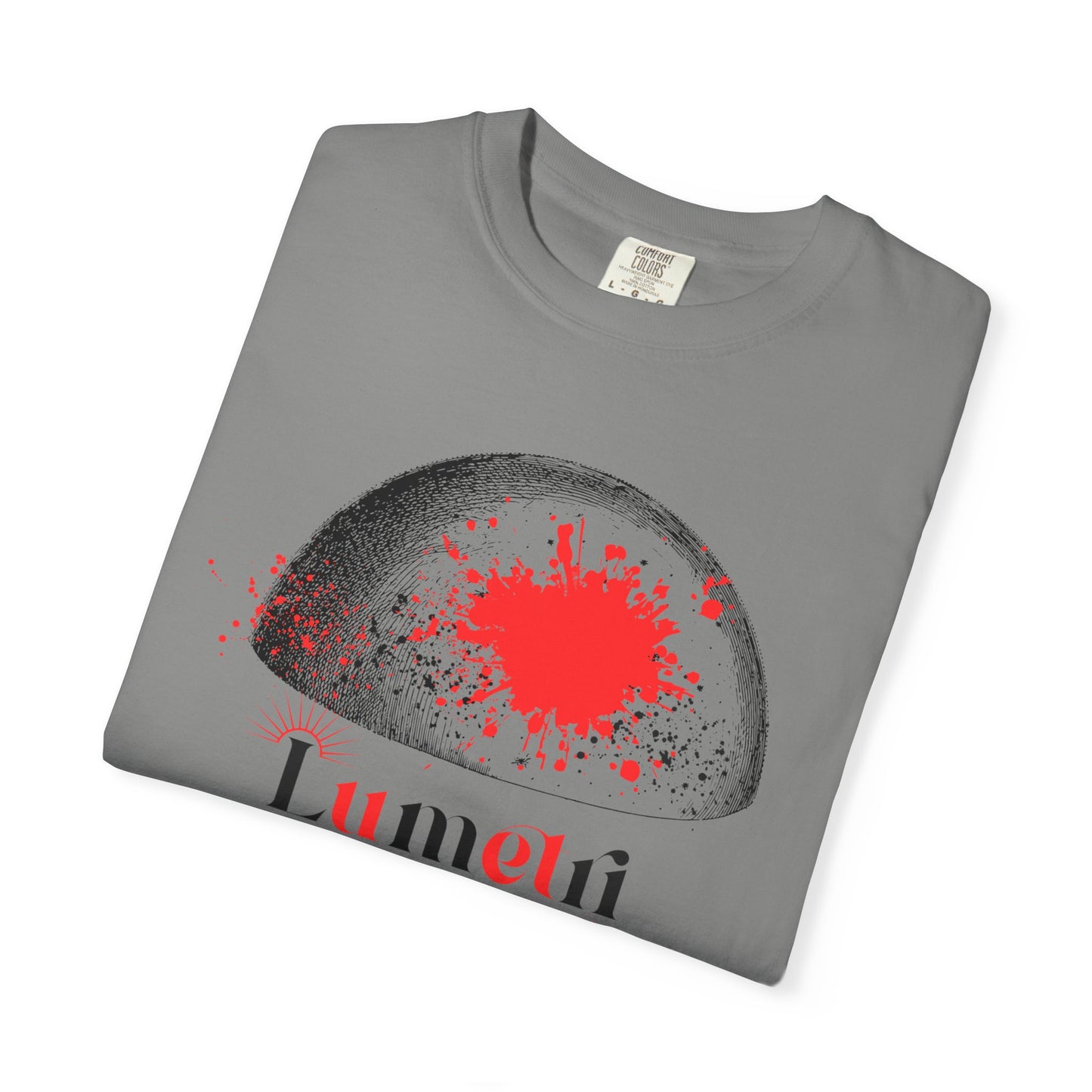 Trendy Unisex Garment-Dyed T-shirt with Abstract Design - Perfect for Casual Outings & Gifts