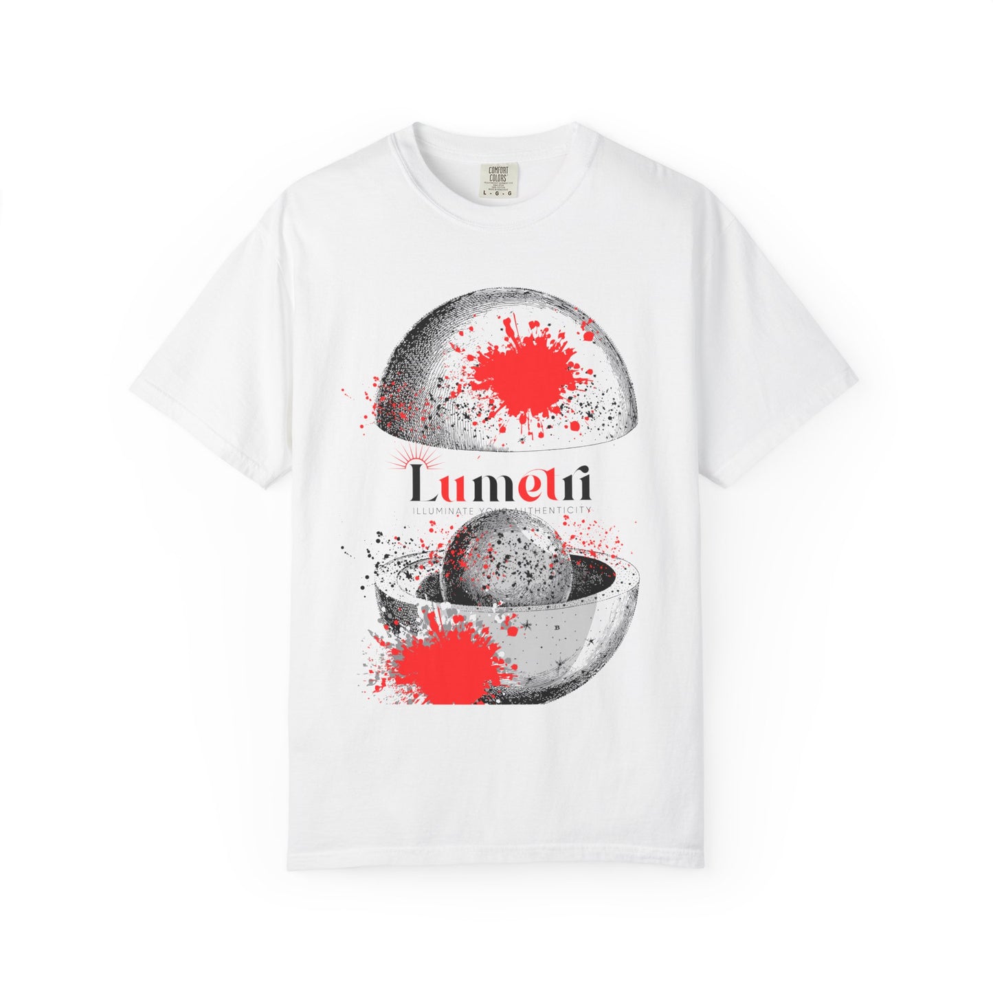 Trendy Unisex Garment-Dyed T-shirt with Abstract Design - Perfect for Casual Outings & Gifts