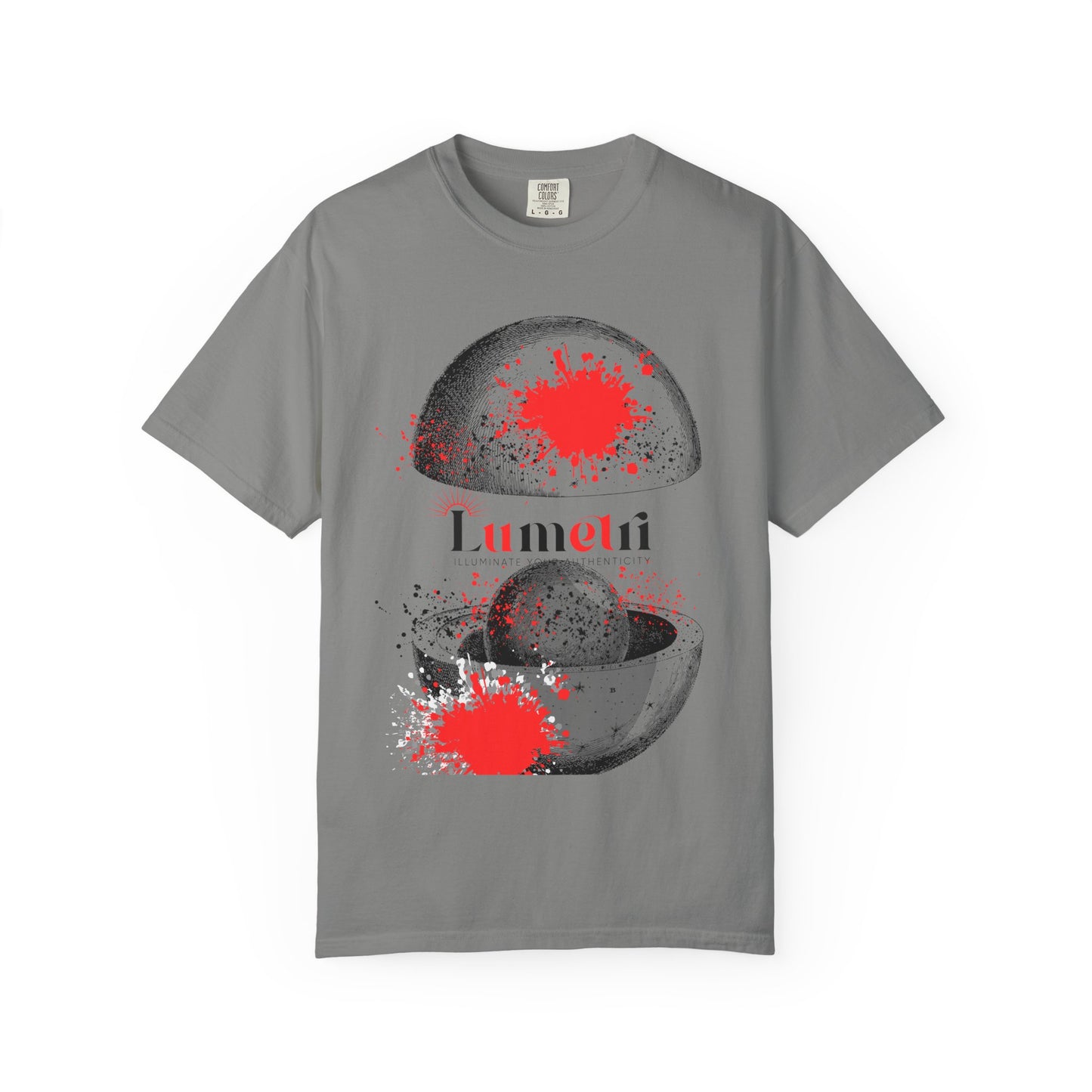 Trendy Unisex Garment-Dyed T-shirt with Abstract Design - Perfect for Casual Outings & Gifts