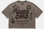 GOD'S CHILD™ Acid Wash Distressed Tee