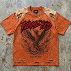 Flame Fed Tee | Burnt Orange Phoenix Streetwear