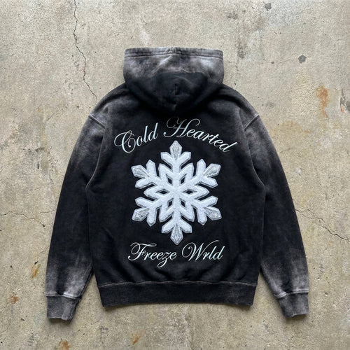 Cold Hearted - Frost Washed Zip Hoodie