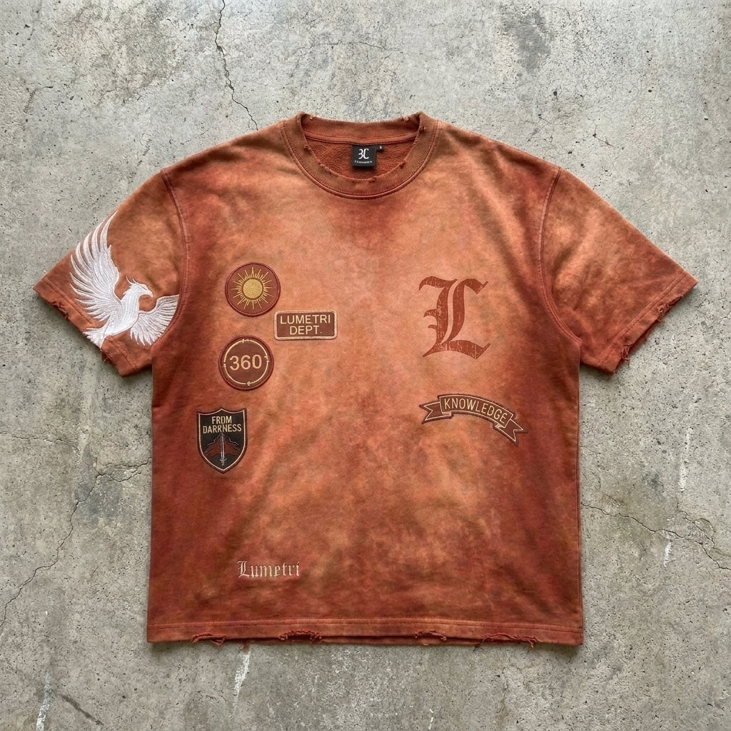 Phoenix Light - Premium Rust Wash T-Shirt