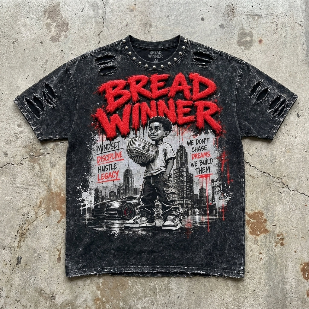 Bread Winner - Premium Vintage Black T-Shirt