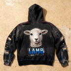 The Lion and The Lamb - Rhinestone Hoodie