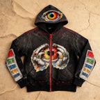 Love of the World - Distressed Rhinestone Zip up