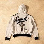 Faith First - Distressed Rhinestone Zip up