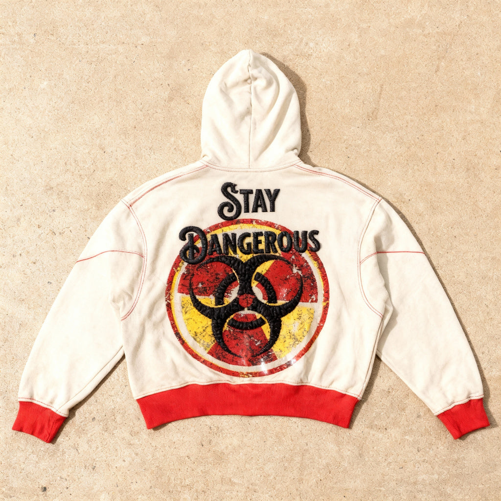 Stay Dangerous - Embroidered Fleece Zip up