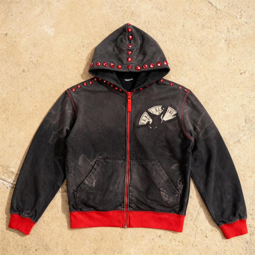 Aspirations - Washed Rhinestone Hoodie