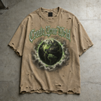 Create Your Wrld™ Vintage Earth Puff Print Tee
