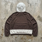 Reality Runner - Premium Brown Colorblock Hooded Pullover